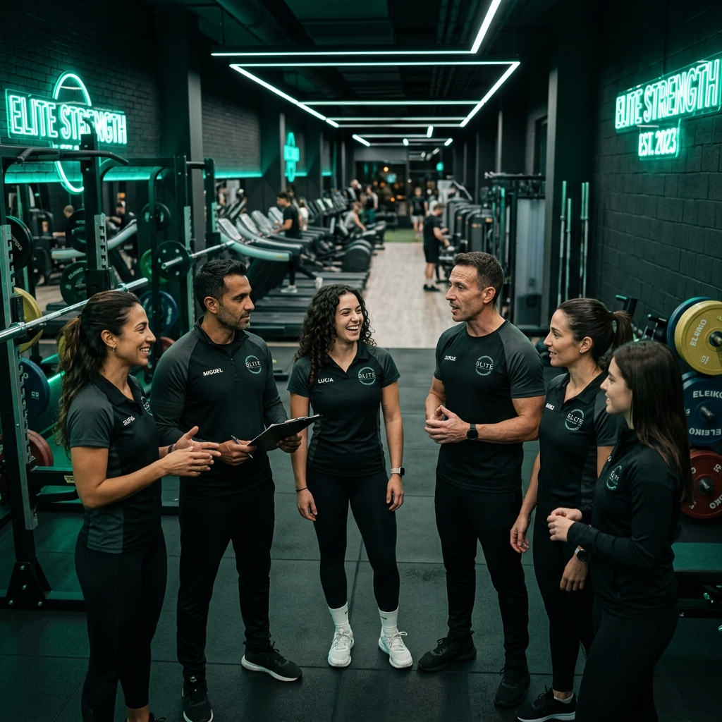 Equipo profesional de gimnasio